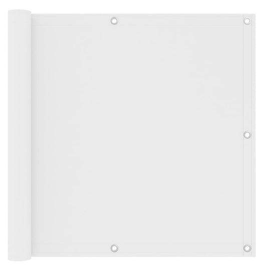 manoga IT | 134893 Paravento Balcone Bianco 90x400 cm in Tessuto Oxford