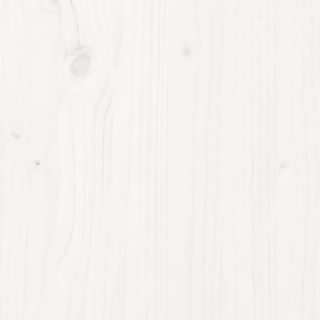 manoga IT | 3105102 Giroletto Bianco in Legno Massello di Pino 90x190 cm Single
